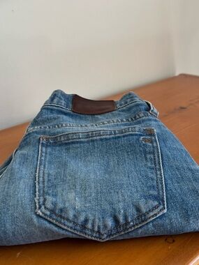 Madewell Blue Denim Kick Out Crop Jeans